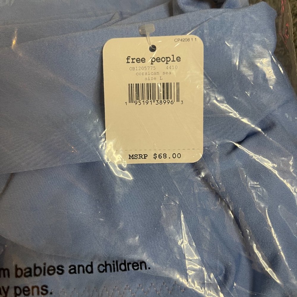 NWT Free People Very Prairie Layer in Corsican Blue - Picture 12 of 12
